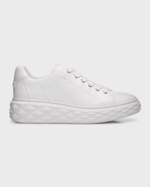 Jimmy Choo Veles Knit Pearly Lace-Up Sneakers | Neiman Marcus