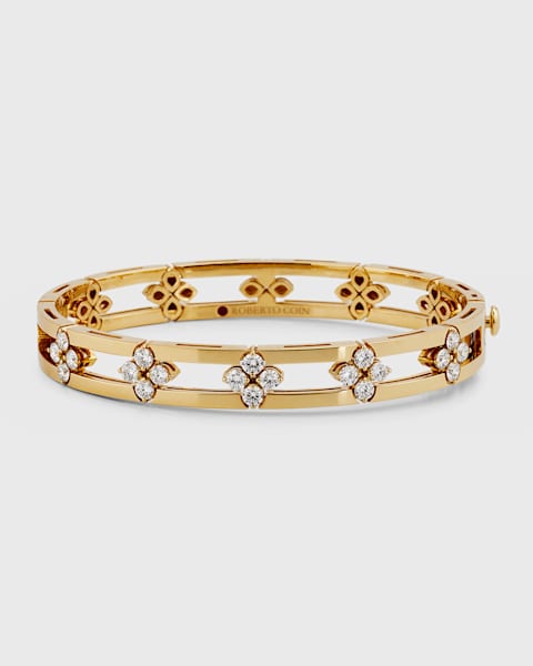 Barre Small 18K Yellow Gold Multi-Row Diamond Bracelet 