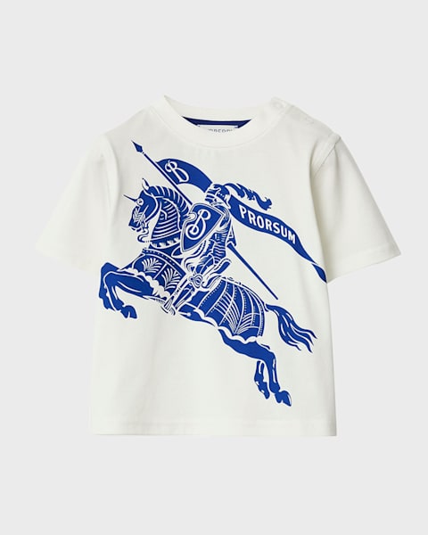 Burberry Girl's Cedar Embroidered EKD Short-Sleeve T-Shirt