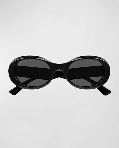 Gucci Interlocking G 50mm Cat-Eye Sunglasses | Neiman Marcus