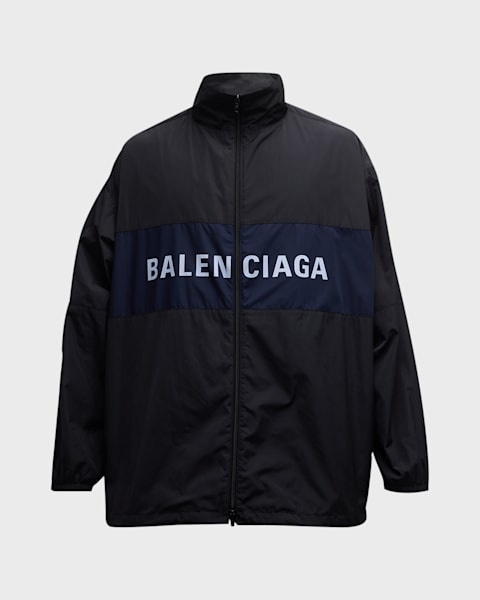 Balenciaga Men's Political Campaign Zip-Up Jacket | Neiman Marcus
