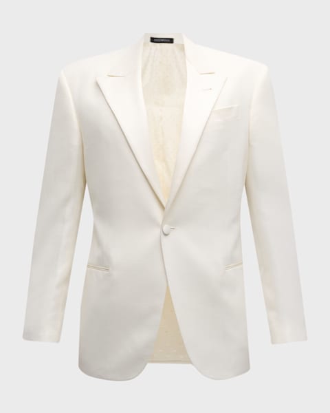 Saint Laurent Men's Double-Breasted Tuxedo Jacket | Neiman