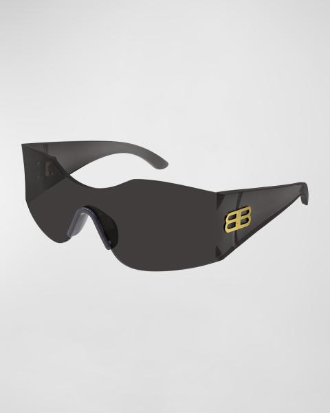 Balenciaga BB0396SK Acetate Oval Sunglasses | Neiman Marcus display picture 3