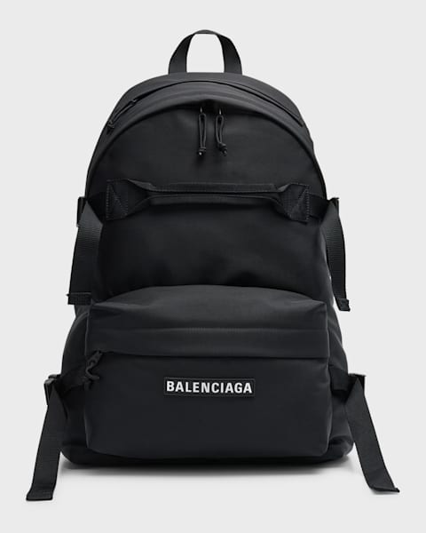 【関税&送料込】Balenciaga Black Fabric Unity Backpack Balenciaga Medium Unity Backpack | Black | FARFETCH