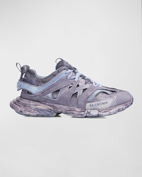 Balenciaga Men's Stapler Mesh Runner Sneakers | Neiman Marcus