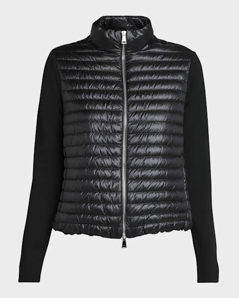 定率割引 西日本 Moncler Marcus Neiman | Cardigan Puffer Hybrid ダウンジャケット
