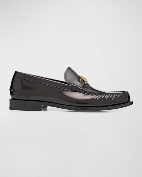 Versace Men's Croc-Stamped Loafers | Neiman Marcus