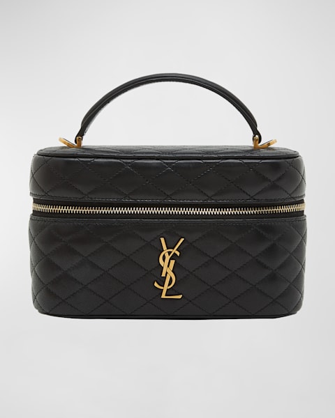 Saint Laurent YSL Monogram Small Ziptop Bill Pouch in