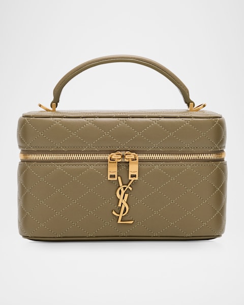 Saint Laurent Cassandre Mini YSL Cube Leather Top-Handle Bag