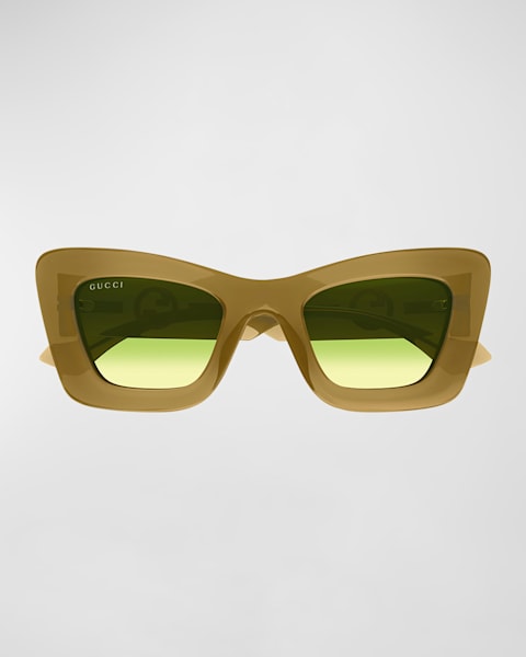 小物 Gucci Sunglasses Interlocking GG Gucci Raised Interlocking GG Acetate Butterfly Sunglasses