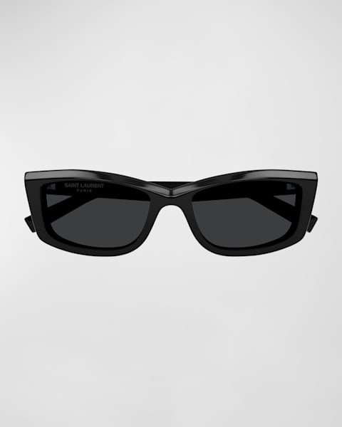 Sleek Acetate Cat-Eye Sunglasses 