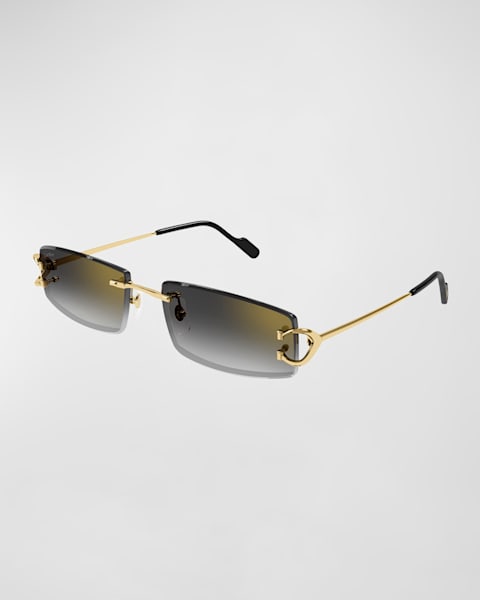 Men's Ct0498sm Nylon and Metal Oval Sunglasses
