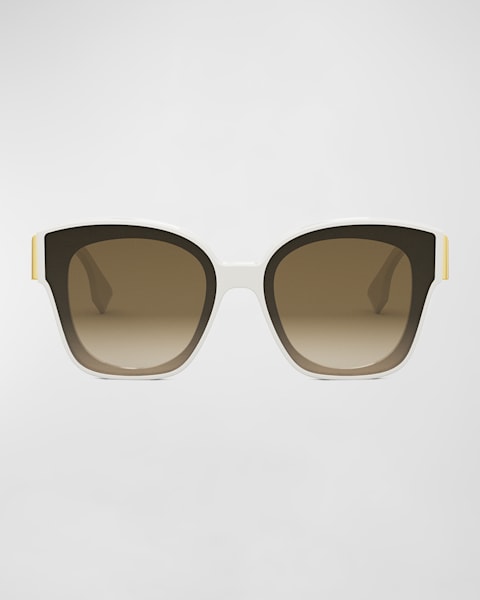 Embellished FF Oval Metal Sunglasses 
