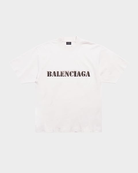 Balenciaga Men's Hand Drawn Balenciaga T Shirt Large Fit
