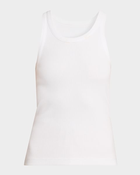 Rag & Bone The Essential Rib Scoop-Neck Tank | Neiman Marcus