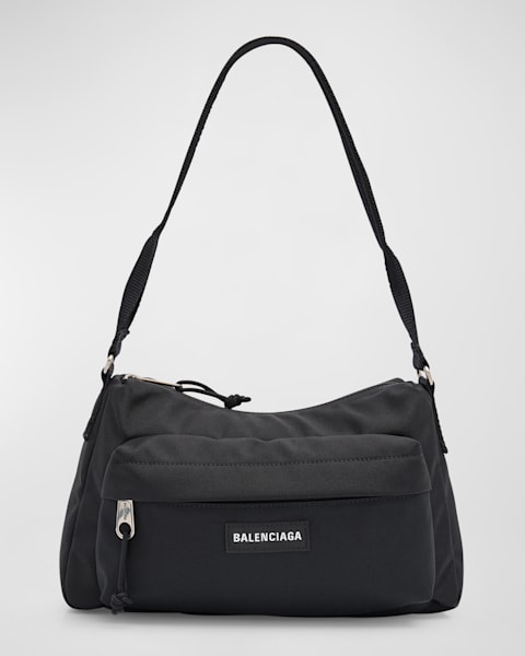 Balenciaga Men's Le Cagole Medium Leather Tote Bag | Neiman Balenciaga Men's Le Cagole Medium Leather Tote Bag | Neiman