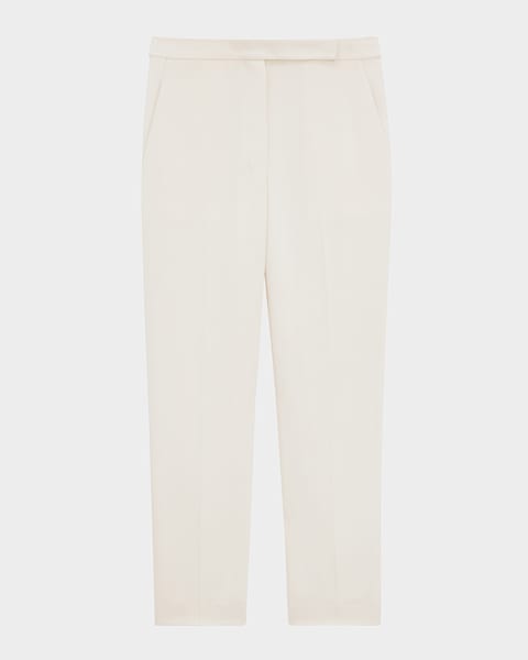 ✨美品✨Theory Admiral Crepe Relax ST Pant セオリー Theory ADMIRAL CREPE RELAX ST PA （オフホワイト