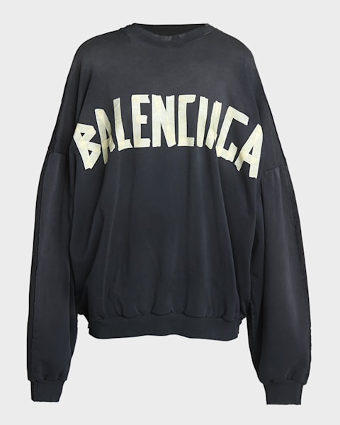 【BALENCIAGA】MIRROR BALENCIAGA HOODIE ワイドフィット ロゴ Balenciaga Mirror Balenciaga Hoodie Oversized | Neiman Marcus
