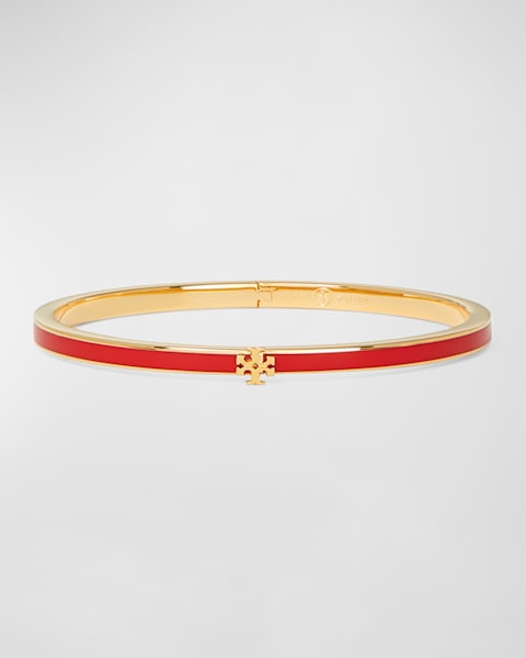 Tory Burch Thin Kira Enamel Bracelet | Neiman Marcus