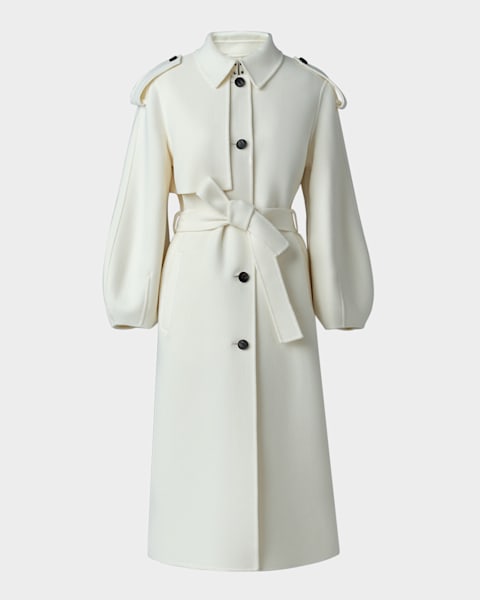 Mackage Shia 2-in-1 Double-Face Wool Coat with Removable Bib