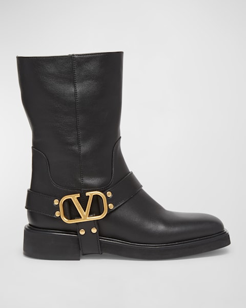 ショートブーツ・ブーティ Jimmy Choo Brooklyn Shiny Leather Biker Boots Jimmy Choo Brooklyn Leather Moto Booties | Neiman Marcus