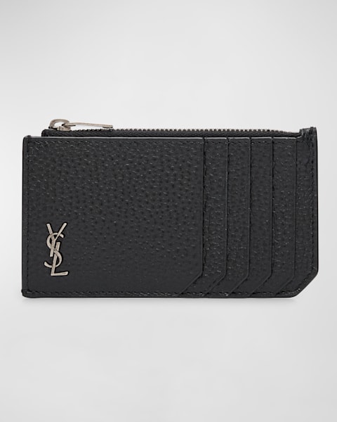 Men's Saffiano Leather Bifold Card Holder