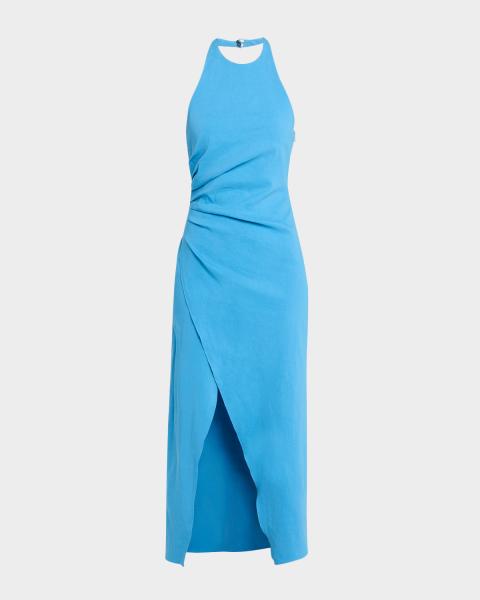 Marc Jacobs Seamed Up Satin Sleeveless Mini Dress
