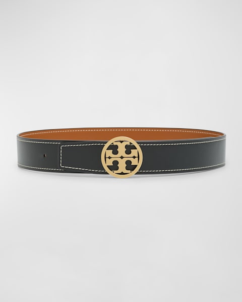 Tory Burch ベルト Tory Burch Miller Reversible Smooth Leather Belt | Neiman Marcus