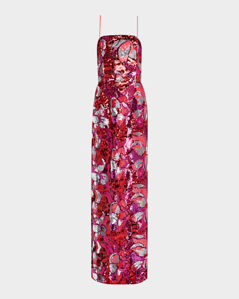 Carolina Herrera Draped Strapless Column Gown With Gathered Carolina Herrera Draped Strapless Column Gown With Gathered