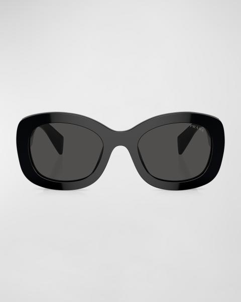 Prada Rectangular Marble Acetate Cat-Eye Sunglasses | Neiman  display picture 1