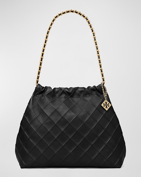 トートバッグ TORY BURCH Fleming Mini Hobo leather handbag Tory Burch Fleming Mini Hobo Bag | Neutrals | FARFETCH CA
