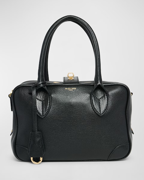 Golden Goose Vita Zip Calf Leather Top-Handle Bag | Neiman