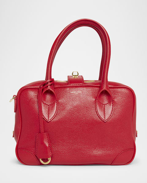 Golden Goose Vita Zip Calf Leather Top-Handle Bag | Neiman