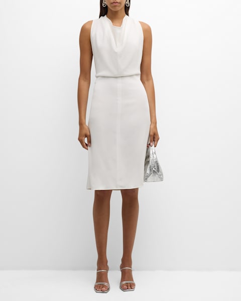 Balmain Halter Vichy Knit Mini Dress | Neiman Marcus