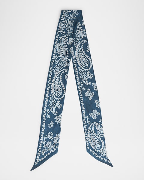 McQueen Sailor Tattoo Silk Scarf | Neiman Marcus