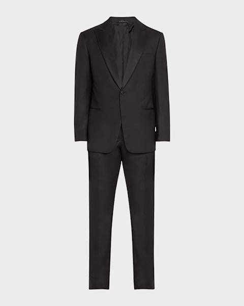 Emporio Armani Super 130s Wool Two-Piece Tuxedo | Neiman Marcus
