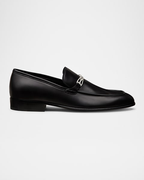 Ferragamo Men's Florio Gancio Bit Loafers | Neiman Marcus