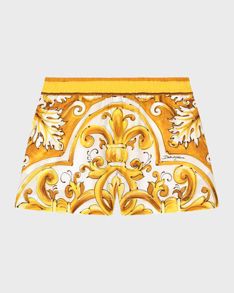 Boy's Medusa Stamp Fleece Shorts, Size 2-5