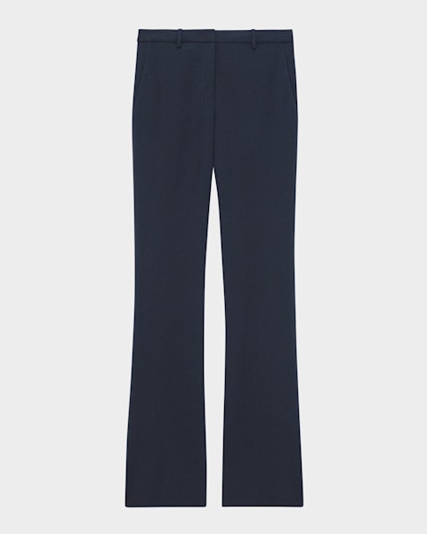 Theory Admiral Crepe Slim Full-Length Trousers | Neiman Marcus