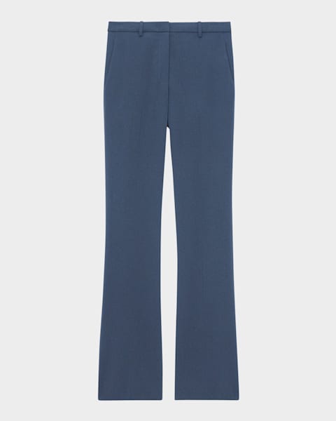 【Bottega Veneta】センタープレスウールパンツ Bottega Veneta Subtle Striped Straight-Leg Wool Trousers