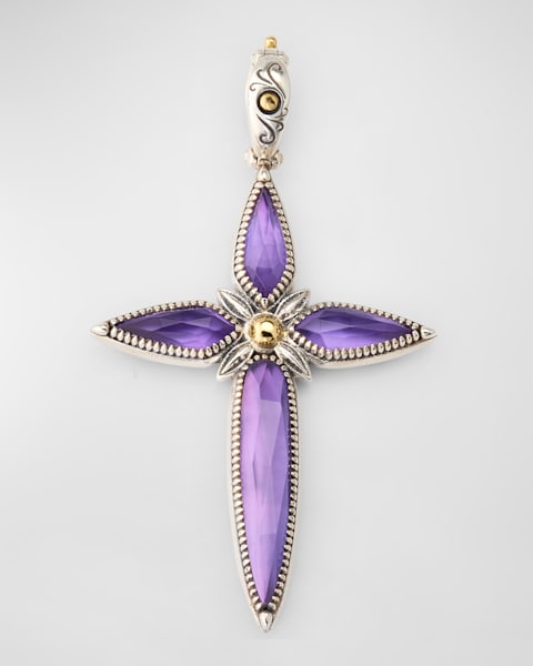 Konstantino Two-Tone Cross Pendant | Neiman Marcus