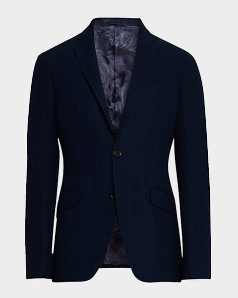 Golden Goose Men's Double-Breasted Gabardine Blazer | Neiman