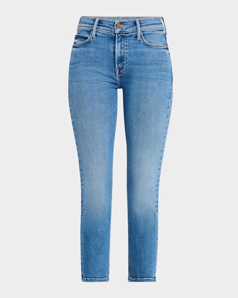MOTHER The Insider Crop Step Fray Jeans | Neiman Marcus