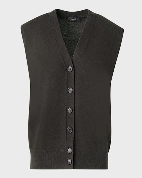 Joseph High-Low Cashmere Knit Vest | Neiman Marcus