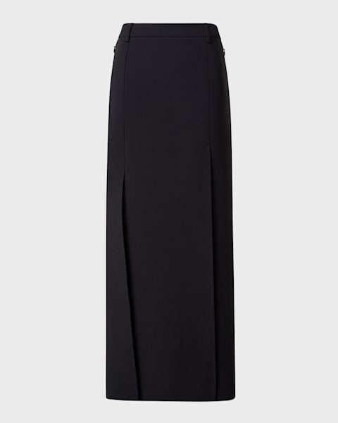 スカート Victoria Beckham 'Kick Detail' skirt Victoria Beckham Pinstripe Kick Midi Leather Skirt