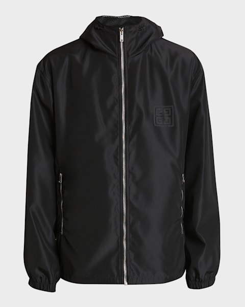 Givenchy Men's 4G Sequined Denim Work Jacket | Neiman Marcus