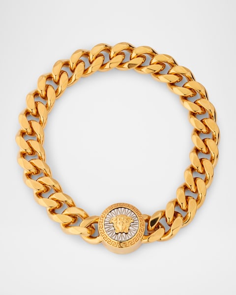 Versace Men's Greca Chain Bracelet | Neiman Marcus