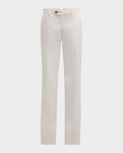 Giorgio Armani Textured Viscose Tapered-Leg Pleated Trousers