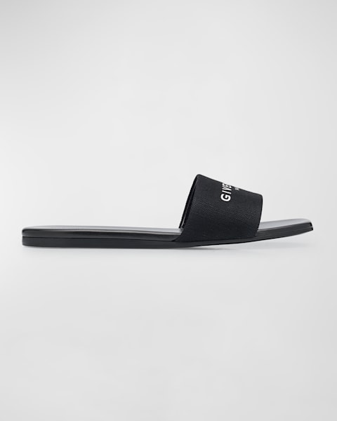 Marshmallow Rubber Wedge Slide Sandals
