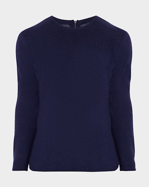 トップス VTG Zegna Melange Cashmere T Neck Jumper ZEGNA Men's Melange Oasi Cashmere and Silk Full-Zip Sweater